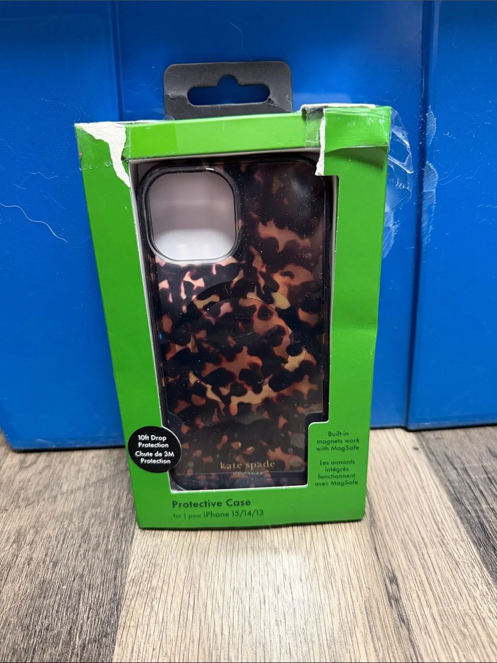 Kate Spade Brown Tortoise iPhone Protective Case (iPhone 15/14/13)